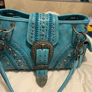 NEW- Montana west Teal purse